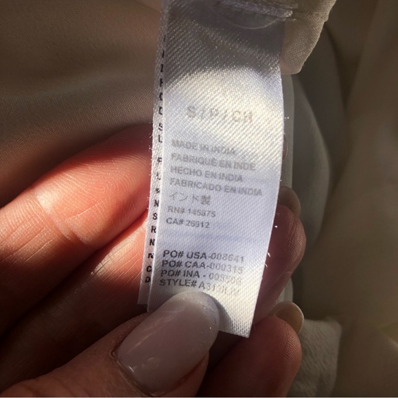 Amuse Society wide leg lined flowing boho pants front tie elastic waist size S - Picture 11 of 11